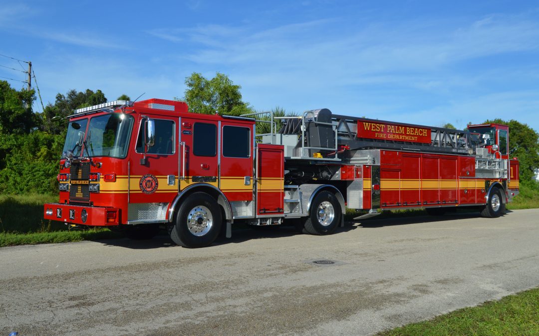 KME Delivers 101’ Tractor Drawn AerialCat (TDA) to West Palm Beach Fire Department